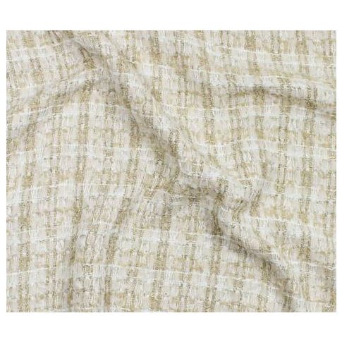 Tissu Tweed lurex Coco Beige