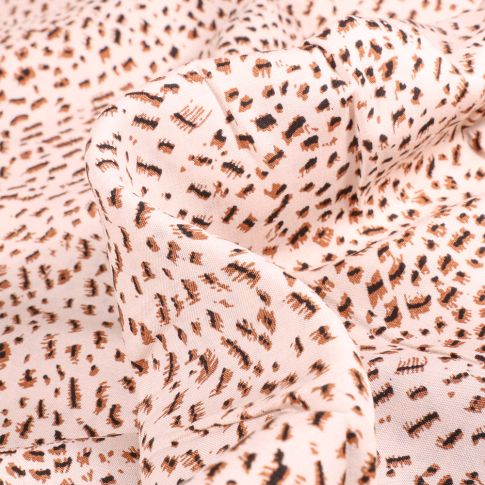 Tissu Viscose Jeanne sur fond Blanc