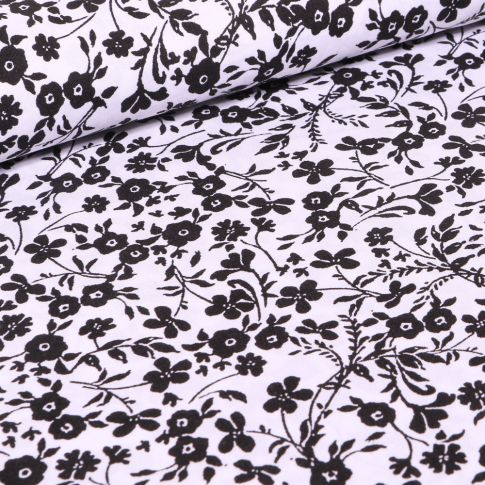 Tissu Viscose Ania sur fond Blanc