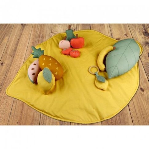 Tissu Panneau Coton 95 cm Fruity Jaune