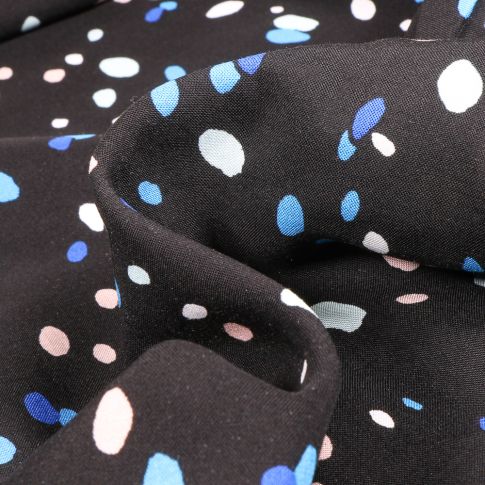 Tissu Viscose Paint sur fond Noir