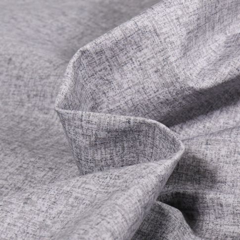 Tissu Coton enduit chiné Gris
