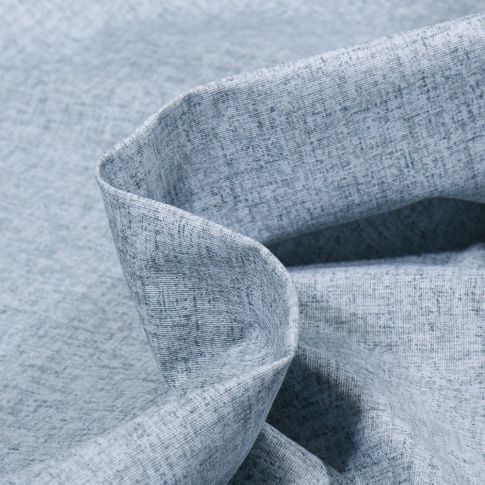 Tissu Coton enduit chiné Bleu clair