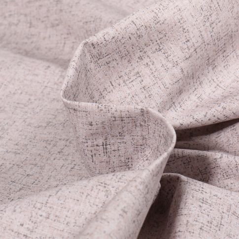 Tissu Coton enduit chiné Grège