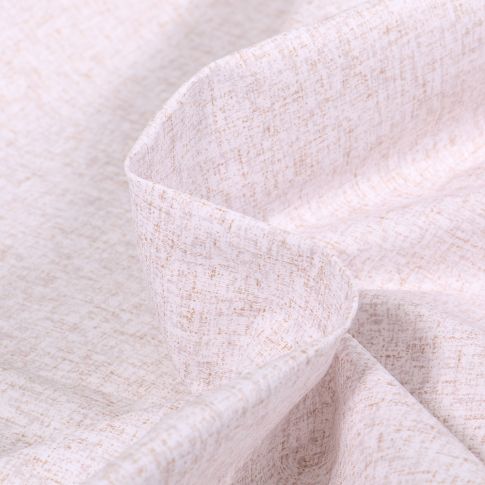 Tissu Coton enduit chiné Blanc