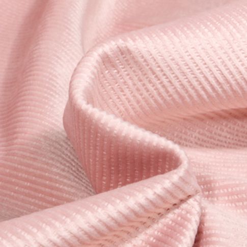 Tissus Velours côtelé envers Fourrure sur fond Rose clair