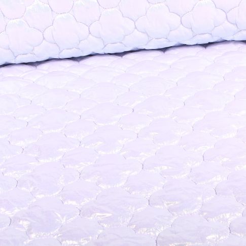 Tissu Doudoune matelassé Victoria sur fond Lilas