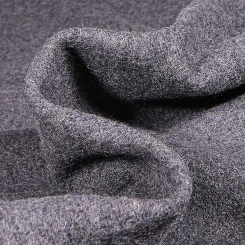 Tissu Drap de manteau léger Gianni Tessuti Rig sur fond Gris chiné