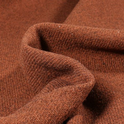 Tissu Maille Gianni Tessuti Cris sur fond Brique