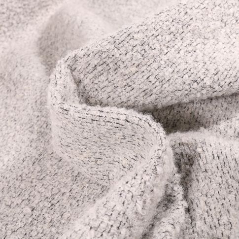 Tissu Maille  Gianni Tessuti Dolca sur fond Gris