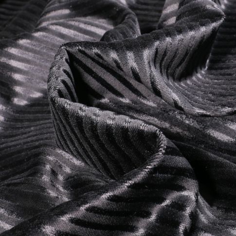 Tissu Jacquard Gianni Tessuti Sati sur fond Noir