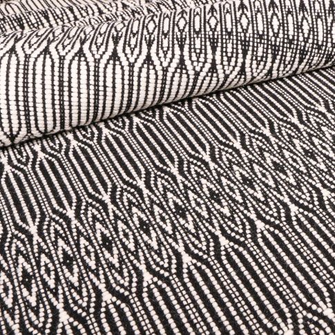 Tissu Jacquard Gianni Tessuti Eyk sur fond Blanc