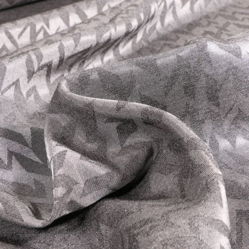 Tissu Jacquard Prisma sur fond Gris
