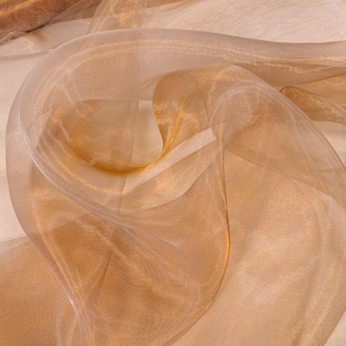 Tissu Organza uni Camel