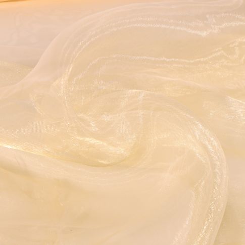 Tissu Organza uni Champagne