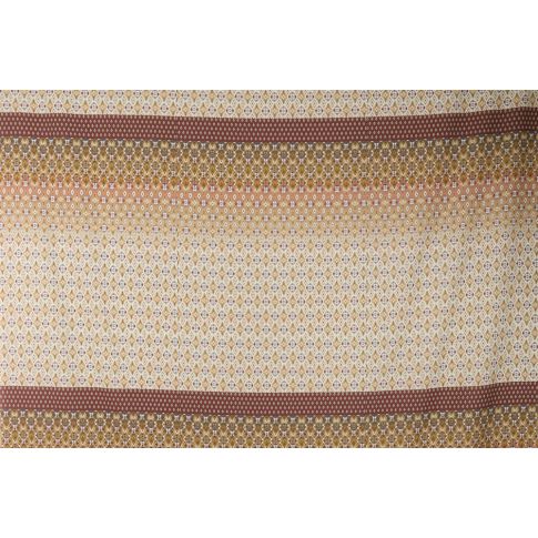 Tissu  Panneau Satin Gianni Tessuti 70x145cm Losa sur fond Ecru