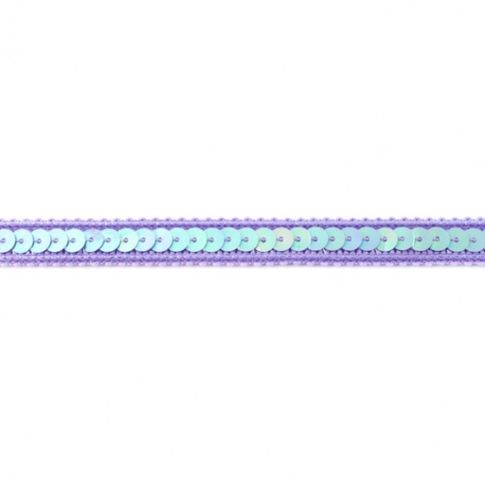 Galon Sequins 10mm Lilas x1m