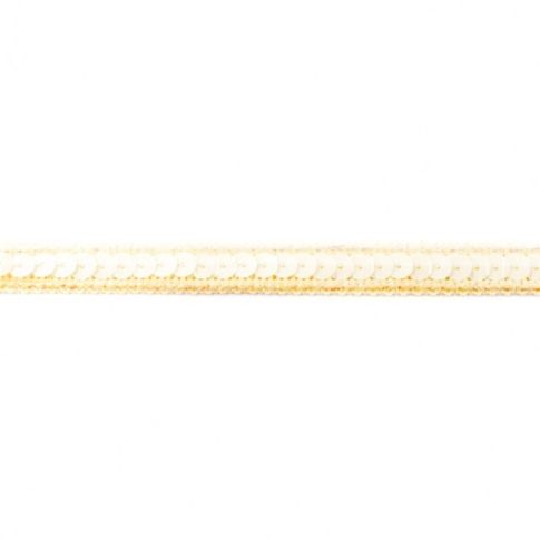 Galon Sequins 10mm Blanc x1m