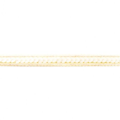 Galon Sequins 10mm Ecru x1m