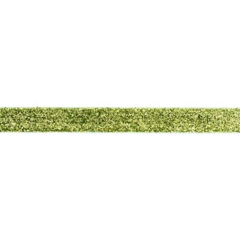 Ruban Paillettes 15mm Vert citron x 1m