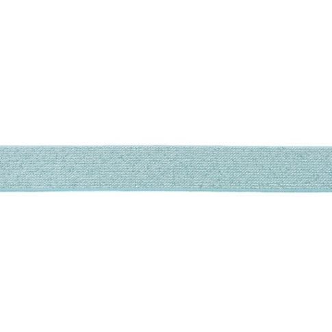 Élastique Plat Lurex 25 mm Menthe x1m