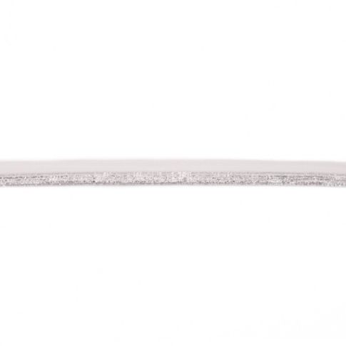 Biais Élastique Plat Lurex 17 mm Blanc cassé x 1m