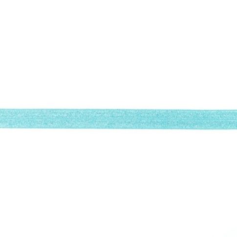 Élastique Plat Lurex 20 mm Aqua x1m