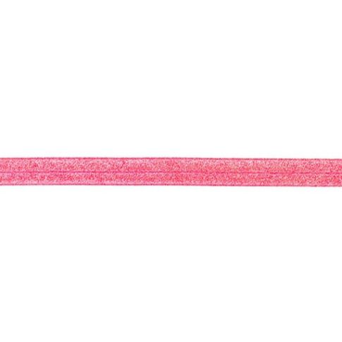 Élastique Plat Lurex 20 mm Fuchsia x1m