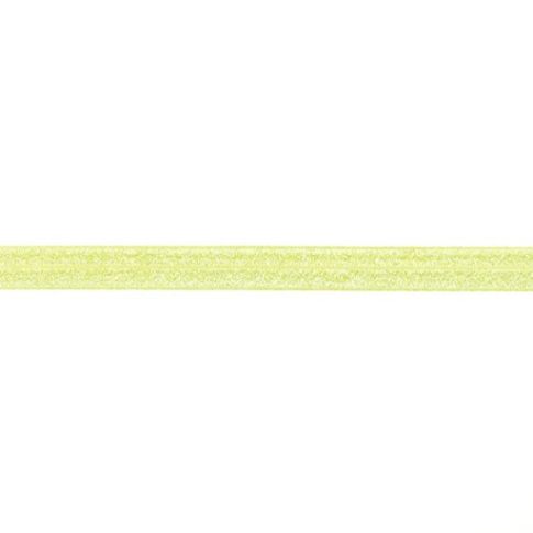 Élastique Plat Lurex 20 mm Vert citron x1m