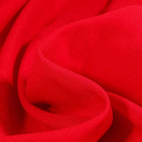 Tissu Burlington Grande largeur uni Rouge