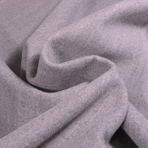 Tissu Drap de manteau uni Gris