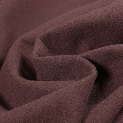 Tissu Drap de manteau uni Marron