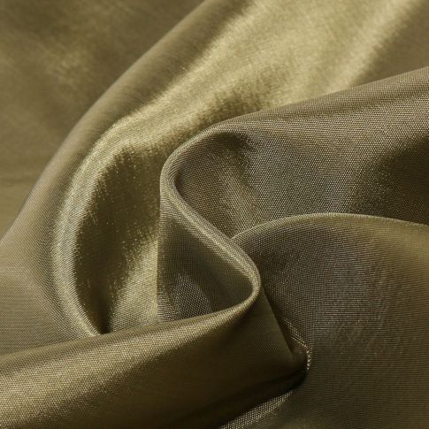 Tissu Doublure Pongé uni Vert kaki clair