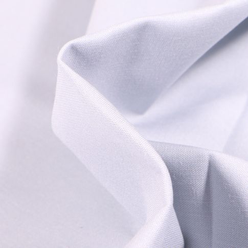 Tissu Popeline de coton unie Bio Gris clair