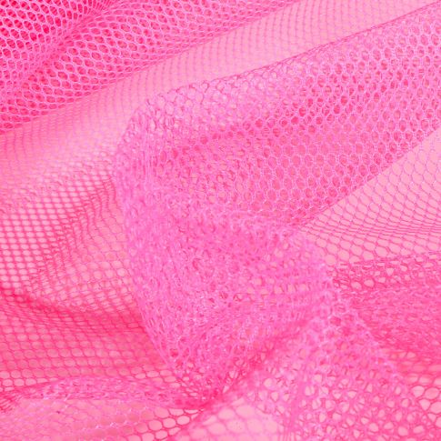 Tissu Filet Vrac mesh  Rose fluo