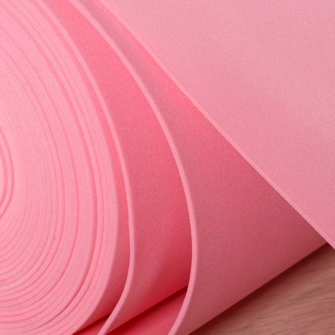 Mousse Eva unie 2 mm Rose