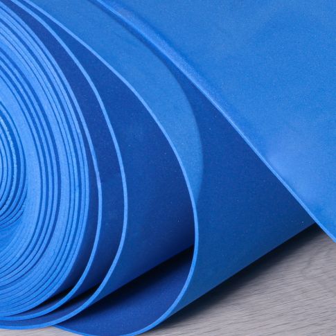 Mousse Eva unie 2 mm Bleu azur