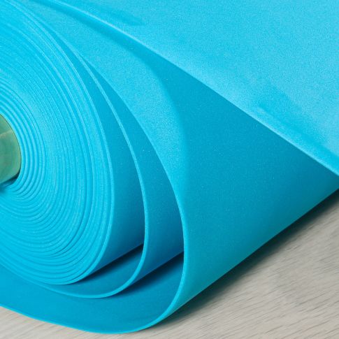 Mousse Eva unie 2 mm Bleu turquoise
