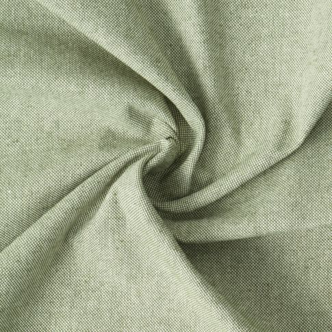 Tissu Toile de Coton aspect Lin Aubiane uni Vert