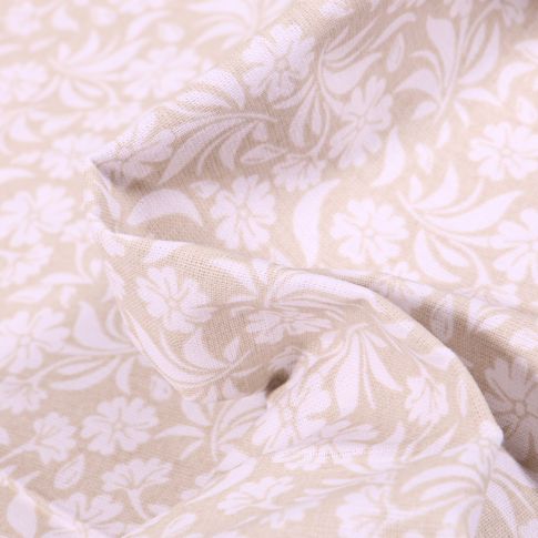 Tissu Coton MC Fabrics Garden sur fond Beige
