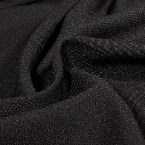 Tissu Burlington uni Noir