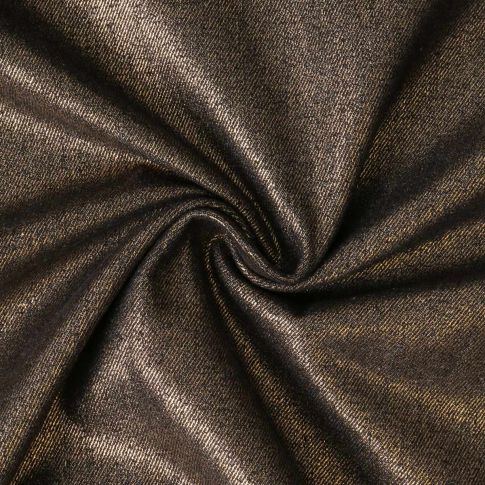 Tissu Jean Irrisé Marron chocolat