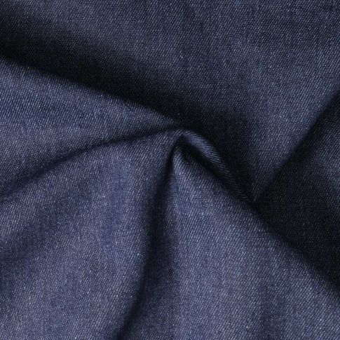 Tissus Jean Denim envers bouclette Bleu foncé