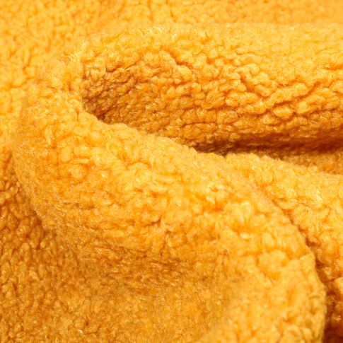 Tissu Lainage bouclettes Jaune