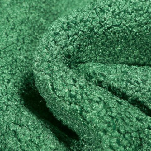 Tissu Lainage bouclettes Vert sapin