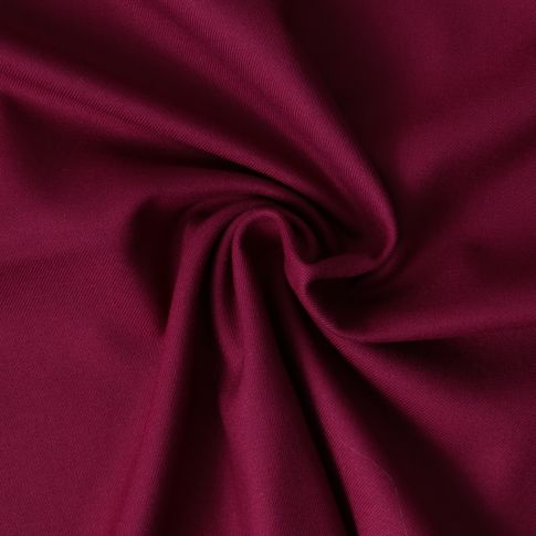Tissu Jersey Bambou recyclé Aelys uni Rubis sombre