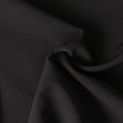 Tissu Crêpe Scuba extensible Nayeli uni Noir