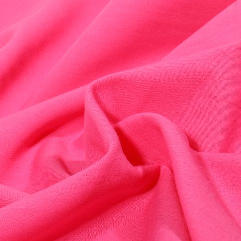 Tissu Batiste de Coton uni Rose fuchsia