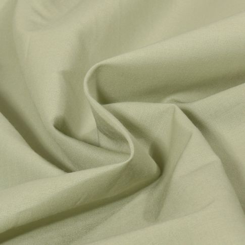 Tissu Batiste de Coton uni Vert kaki clair
