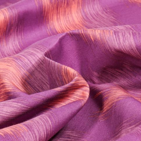 Tissu Batiste de coton Fibre Mood Orlana sur fond Violine